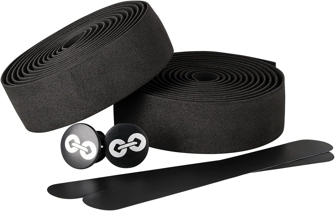 URBAN ZWEIRAD Premium Handlebar Tape, incl. End Plugs & Adhesive Strip - Non-Slip and Easy to Assemble - Grip Tape for Road Bikes