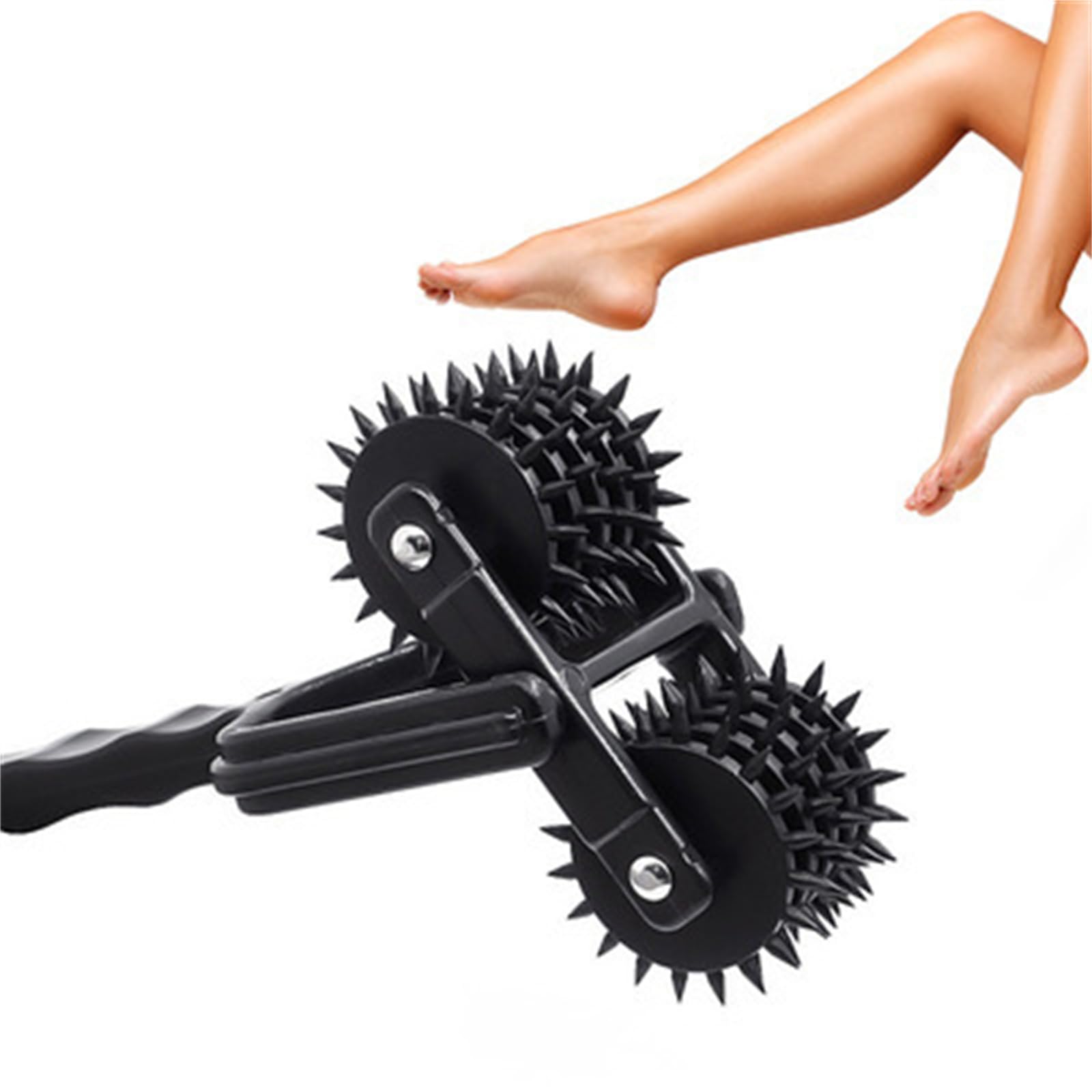 Plume à chatouiller avec roue à piqûres, chatouilleur de plumes douces avec roue en métal, taquineur pour jeux de rôle