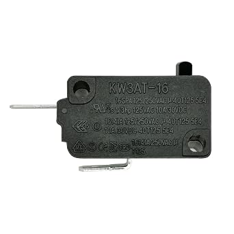 Microwave Oven Door Switch Replacement Part, 16A 125VAC, KW3AT-16, Normally Closed - 1Pc