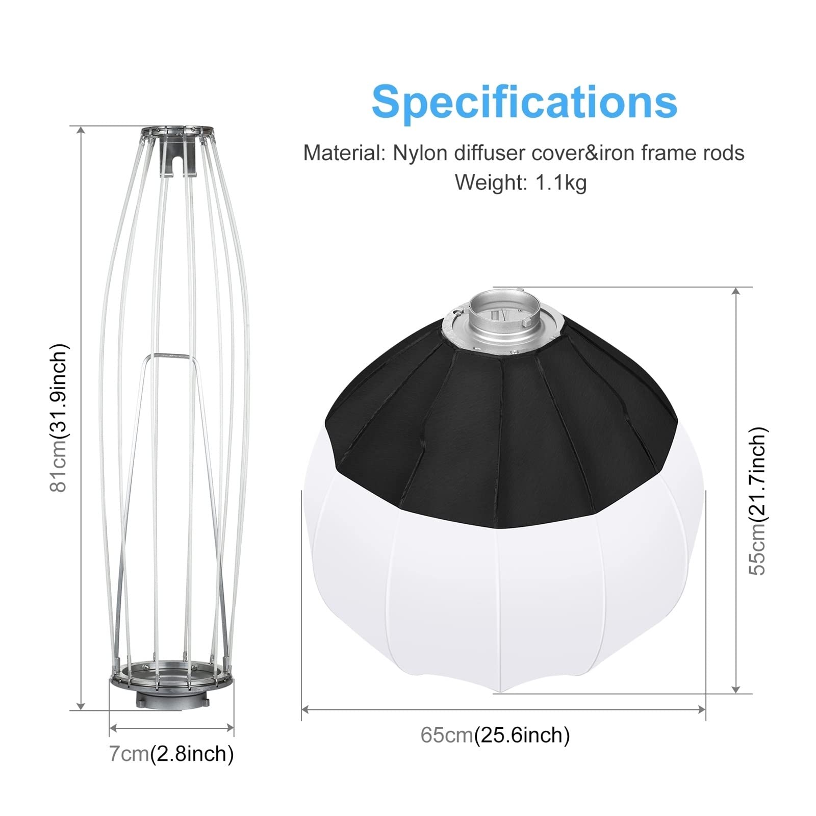 65cm składana latarnia Softbox Flash Light składany dyfuzor Soft Box LED Light Box Do fotografii studyjnej
