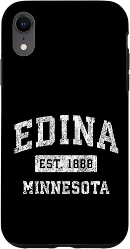 Edina Minnesota MN Vintage Established Sports Design Case for iPhone XR