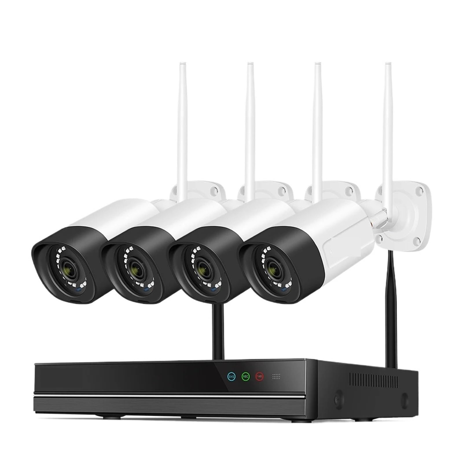 System Kamer Monitorujących Wi-Fi 5MP, Kolorowa Noktowizja, Bezprzewodowy Monitoringu Ulicznego P2P, 10-kanałowy Zestaw Wideo NVR Wykrywanie Ruchu