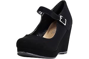 "cityclassified" Women's Classic Platform Comfortable Office Heel Shoes