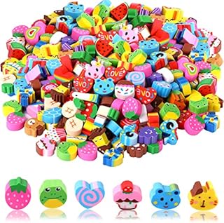 150 Pieces Mini Erasers for Kids Bulk, Novelty Animal Erasers,Pencil Erasers Assortment,Cute Small Erasers for Students Homework School Classroom Rewards Prizes ,Party Favors (Multi-Style)