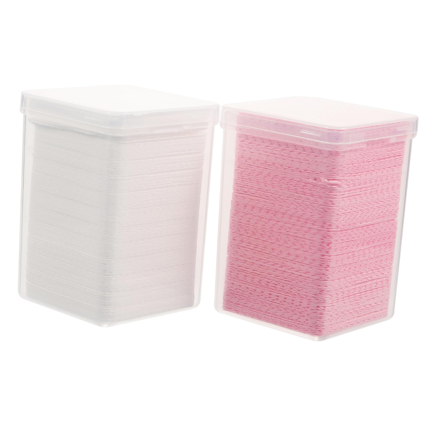 NOLITOY 2 Pack Lash Extension Glue Wipes Lint Nail Polish Pads Easy to Clean Glue Bottle Nail Art