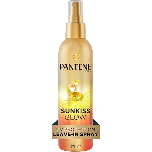 Pantene Sunkiss Glow Multitasking Spray, UV Hair Protection, Repairs Damage, Leave-In Conditioning Treatment, 5.7 oz