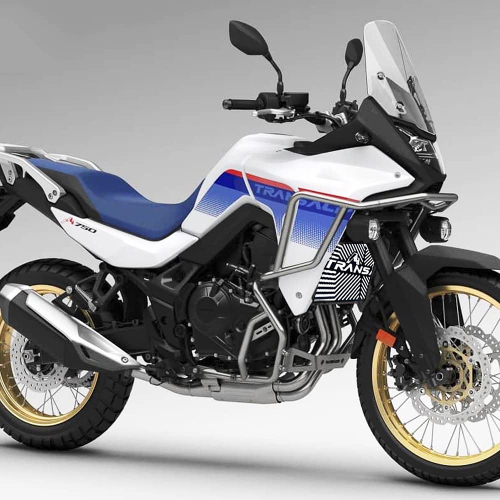 Protezione per griglia del radiatore compatibile con Honda TRANSALP XL750 2023 Moto Refrigeratore del Motore Serbatoio dell'acqua Protezione della rete (argento)