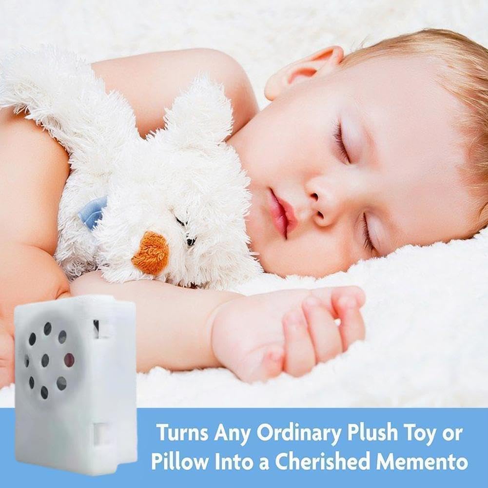 2 Stück Diktiergerät Für Stofftiere | 60 Sekunden Soundmodul Für Personalisierte Aufnahmen