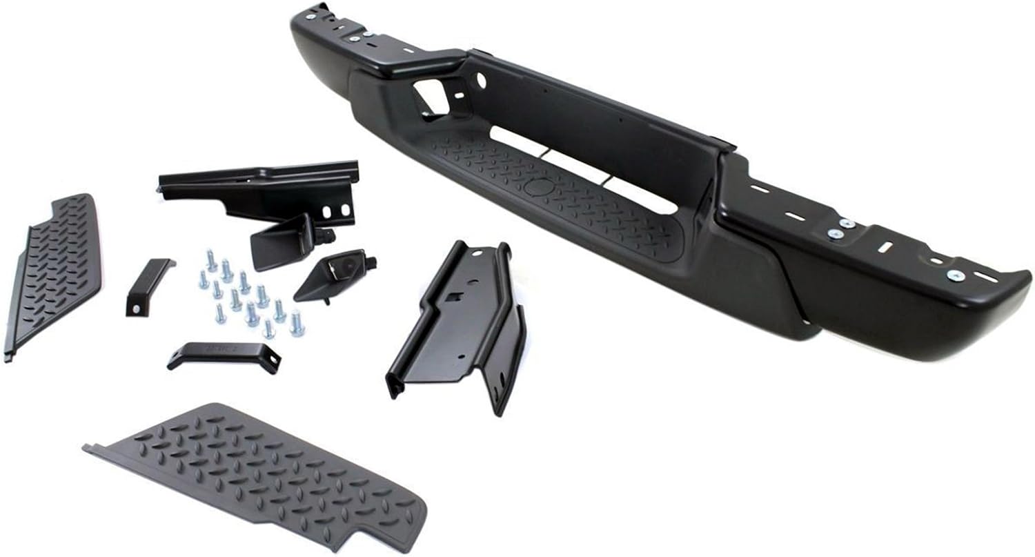 Primered Steel, Rear Bumper Assembly Compatible with 2004 2005 2006 2007 Chevy Colorado & GMC Canyon, GM1103146