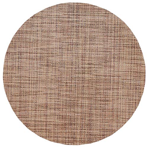 Sweet Pea Linens Brown/Tan Wipe Clean Charger-Center Round Placemat