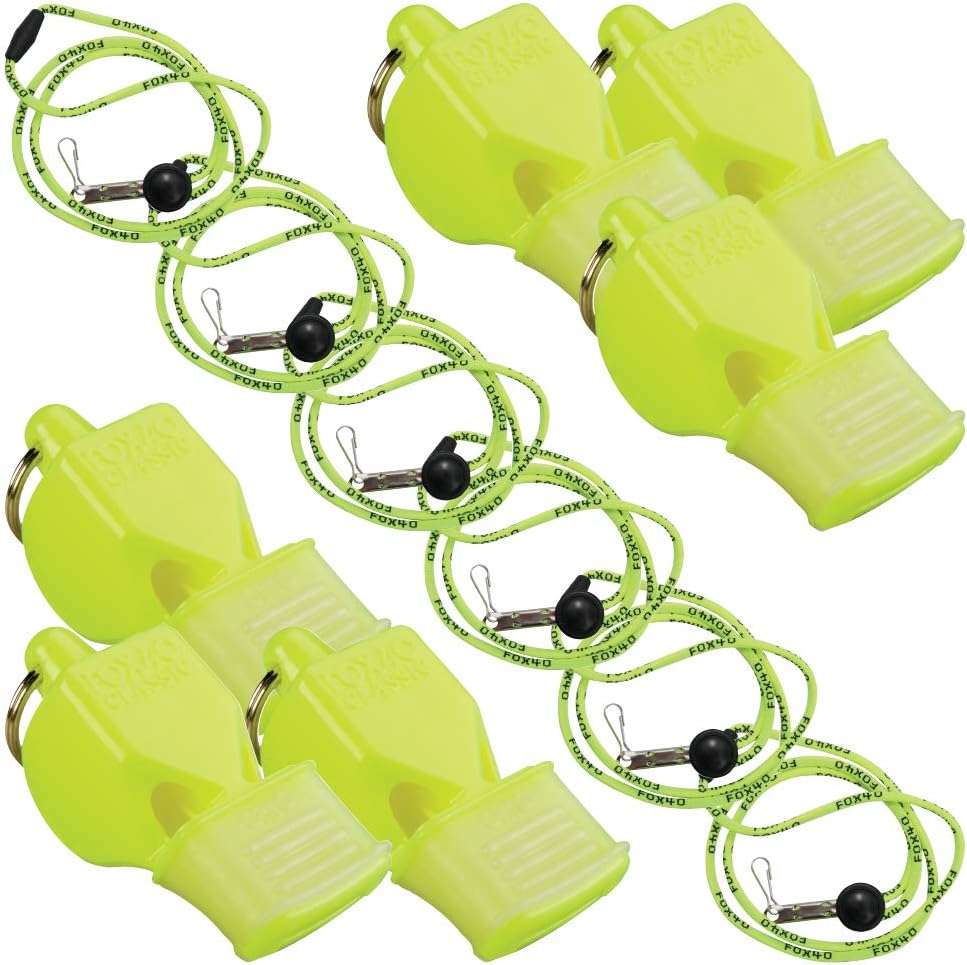 Fox 40 Classic CMG w/Breakaway Lanyard 6 Pack