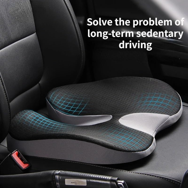 Cuscino per Sedie Cuscino per Sedile Cuscino per sedile in memory foam per coccige, ortopedico per coccige, sciatica, sollievo dal dolore alla schiena, sedia da ufficio, seggiolino per auto(Mordern Gr