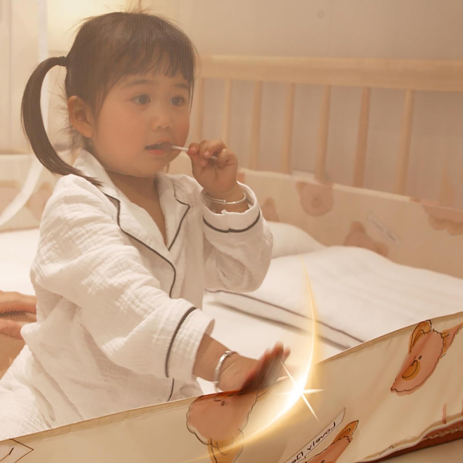 Foldable Mosquito Net for Bed - Pop Up Mosquito Net Portable Double Door with Net Bottom Bed Tent, Easy to Install(1.8 * 2.0m)