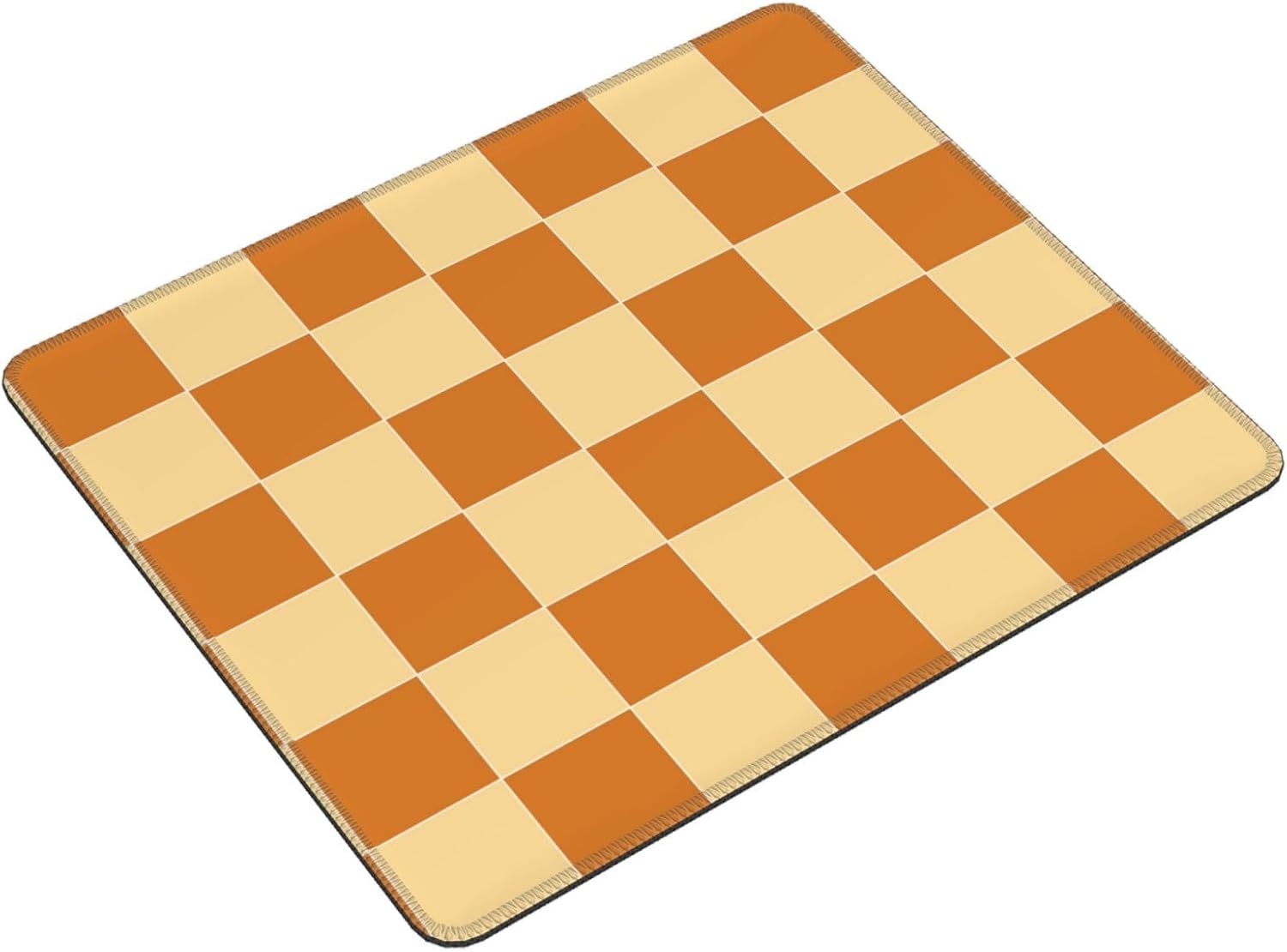 09 Checkered Mouse Pad,Orange Mouse pad,Aesthetic Desk Decor,Retro Office Decor,Boho Mouse Pad,Retro Mouse pad,Aesthetic Mouse pad,Small Mouse pad, 8.3 * 10.3 Inches image 3