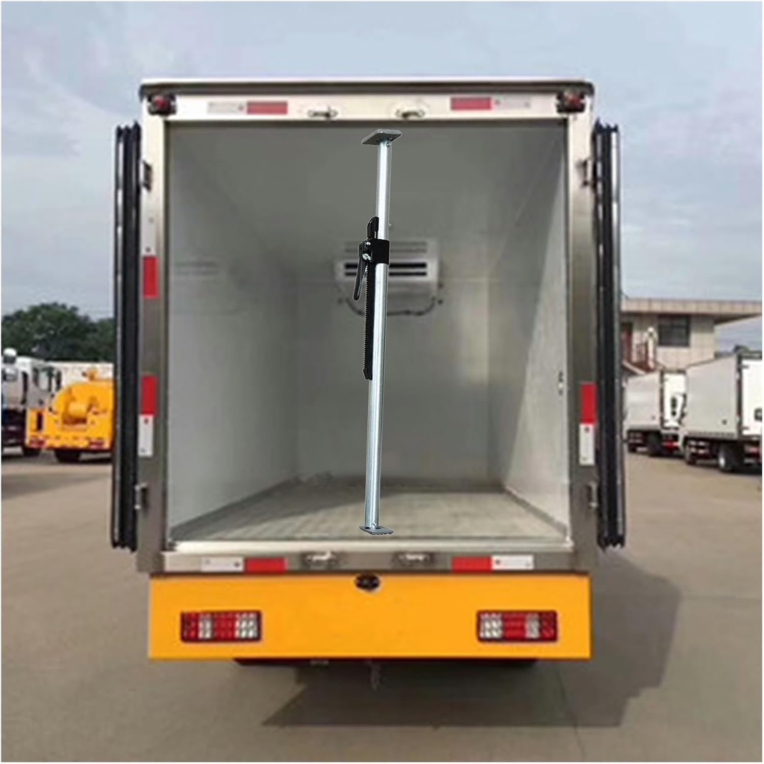 Cargo Stabilizer Bar Steel Ratcheting Cargo Bar for Full-Size Trucks SUVs Vans Cars, Weight Capacity 881.8 lbs, Adjustable Cargo Stabilizer Bar for Safe Transport of Heavy Items(89-103.9in)