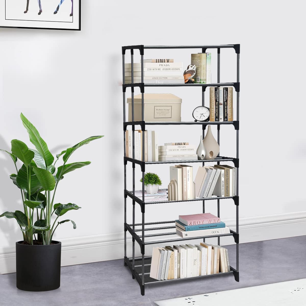 RAXON WORLD 7 Layer Bookshelf Multipurpose Home Decor Storage Rack ...