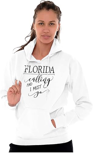 Miniatura 4 de Brisco Brands Sudadera con capucha Florida is Calling and I Must Go para mujer y hombre