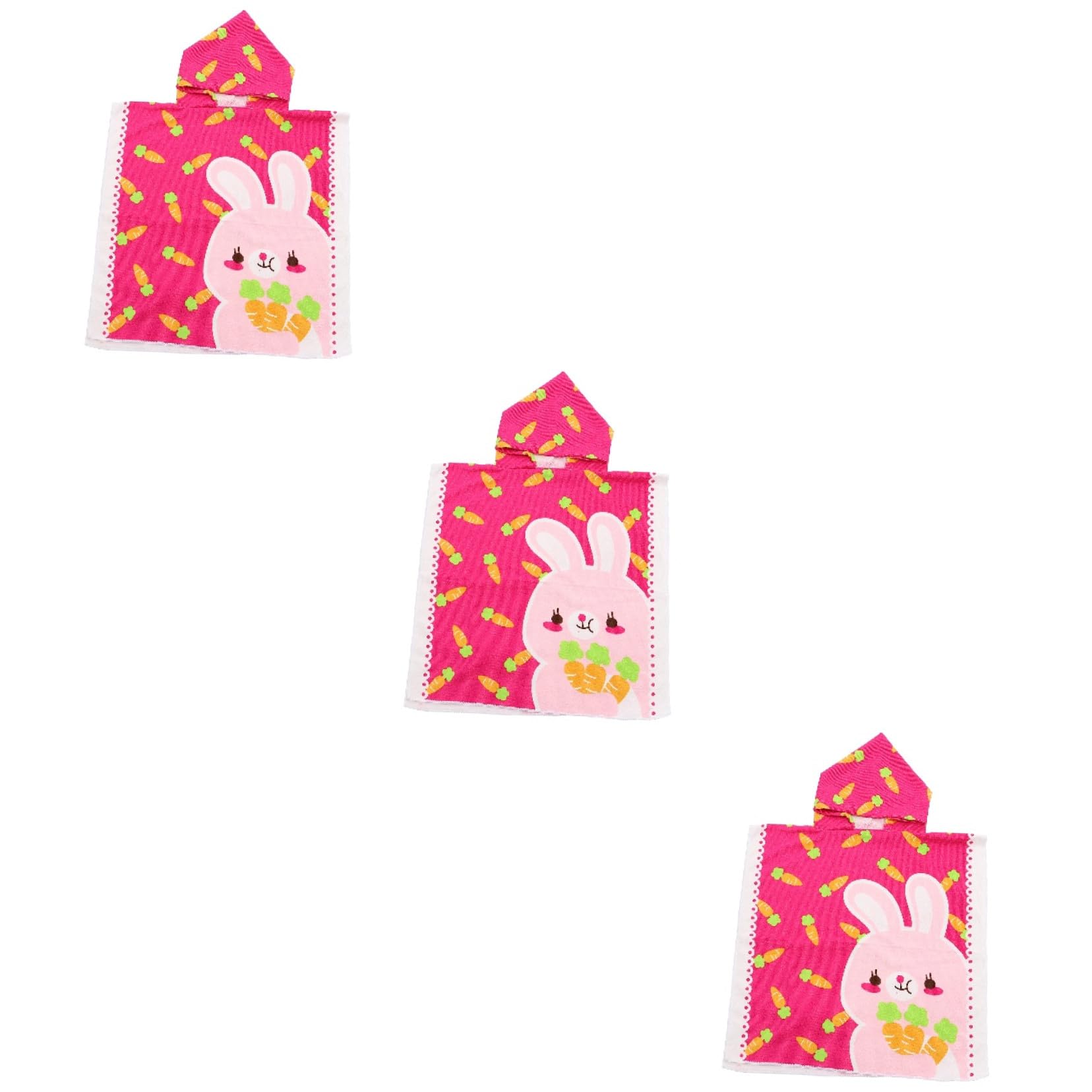Cabilock 3 Piezas Capa De Albornoz Infantil Toalla De Baño con Capucha para Bebé Toalla De Baño para Niños Toallas De Playa para Niños Bata De Baño para Toalla De Bebe Fibra Extrafina