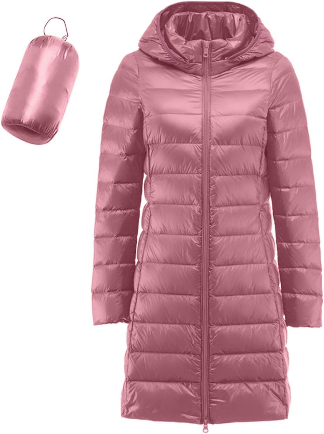 Parka Jacket Women Winter Warm Long down Coats Full Length Quilted Jacket Lightweight Puffer Coat with Removable Hood