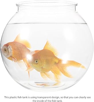Transparent Fish Tank Compact Aquarium Betta Ideal Household Fish Bowl Home Decor