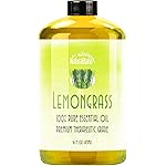 Naturalitana Lemongrass Essential Oil 16 Fl Oz (Pack of 1) Large Bottle for Aromatherapy Diffusers Candles and DIY Crafts