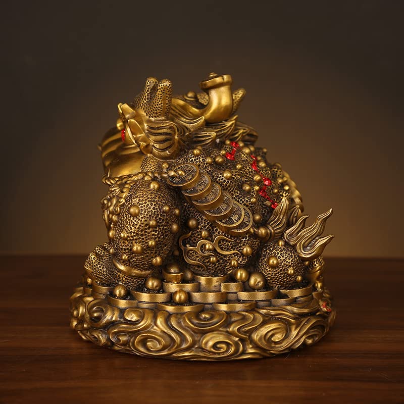 Amazon.com: 三足金蟾如意金蟾摆件蟾蜍招财金蟾金蟾招财摆件