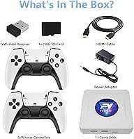 Vista 5 de Fvbade [36800 en 1] W88 PRO Pandora Arcade Box Consola de juegos Mini Arcade Box Retro Gaming Console Plug and Play, 0.08 oz Controladores