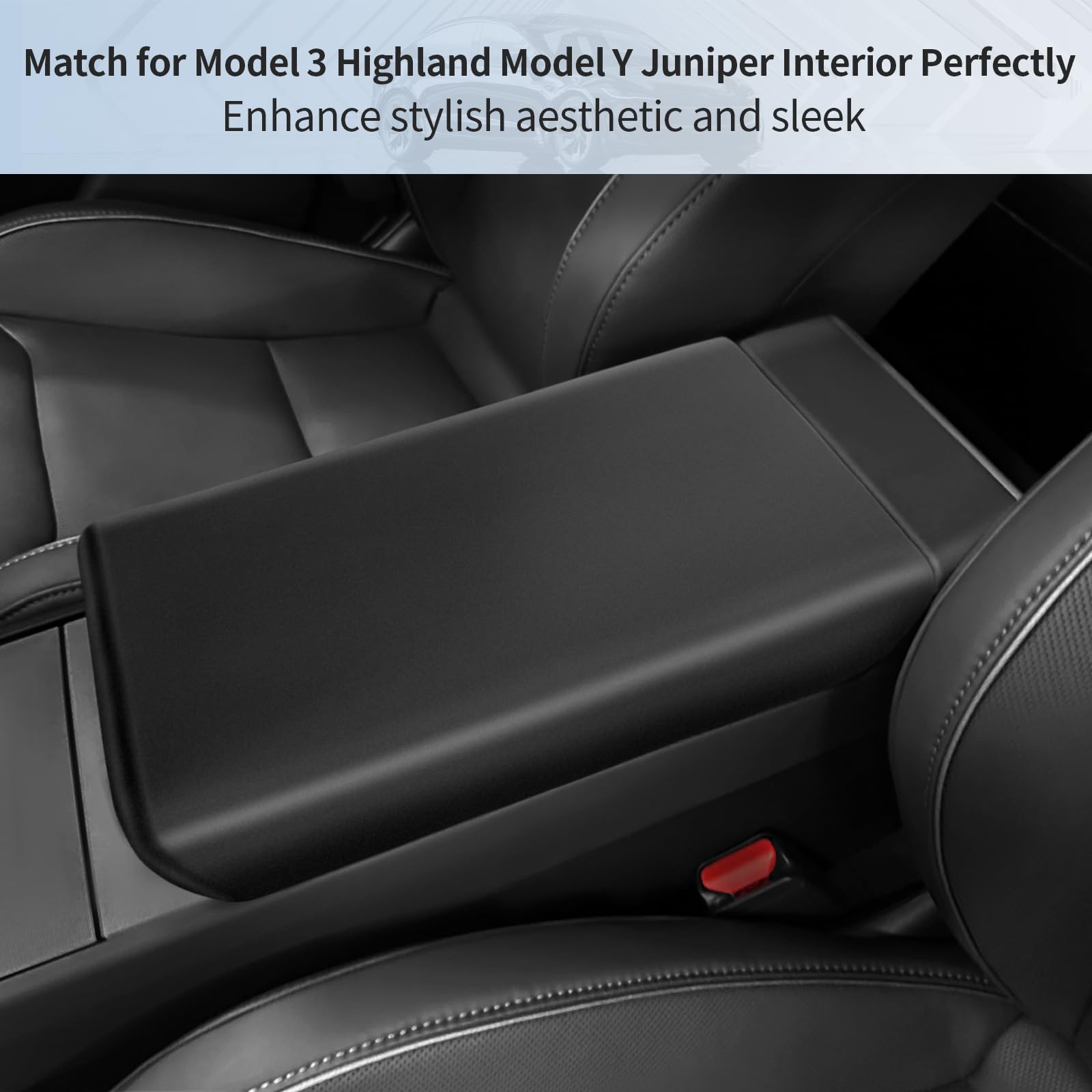 Tesla Model 3 Highland Armrest Cover 2024-2025 - TPE Protection Against Scratches & Spills