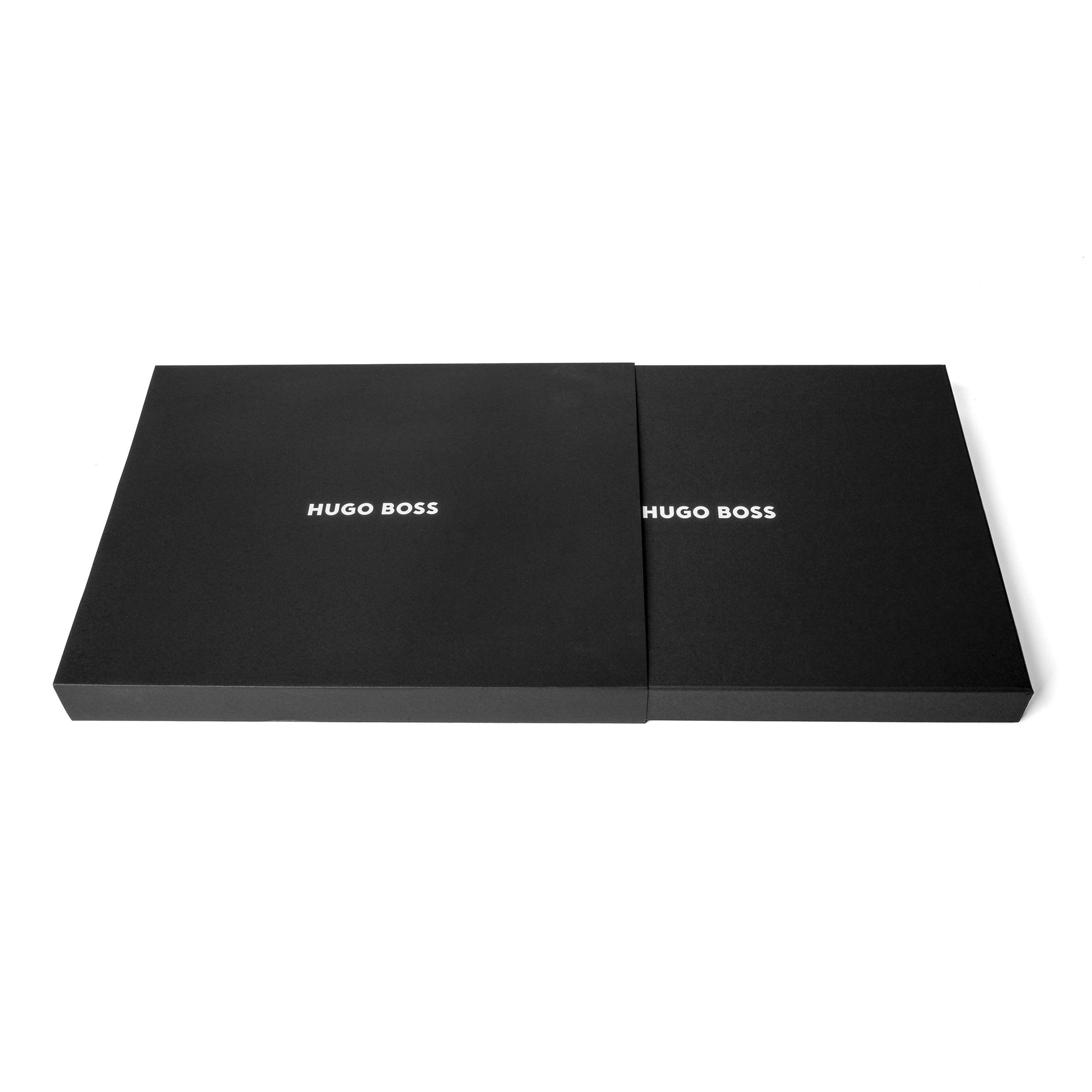 Hugo Boss Cartellina Rigata Nero A4