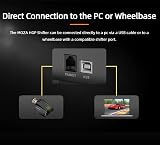 MOZA HGP Racing Shifter 7+R Simulateur de vitesses USB pour PC, modèle H avec verrouillage R et 7ème vitesses, connexion USB au PC, facile à monter - 7