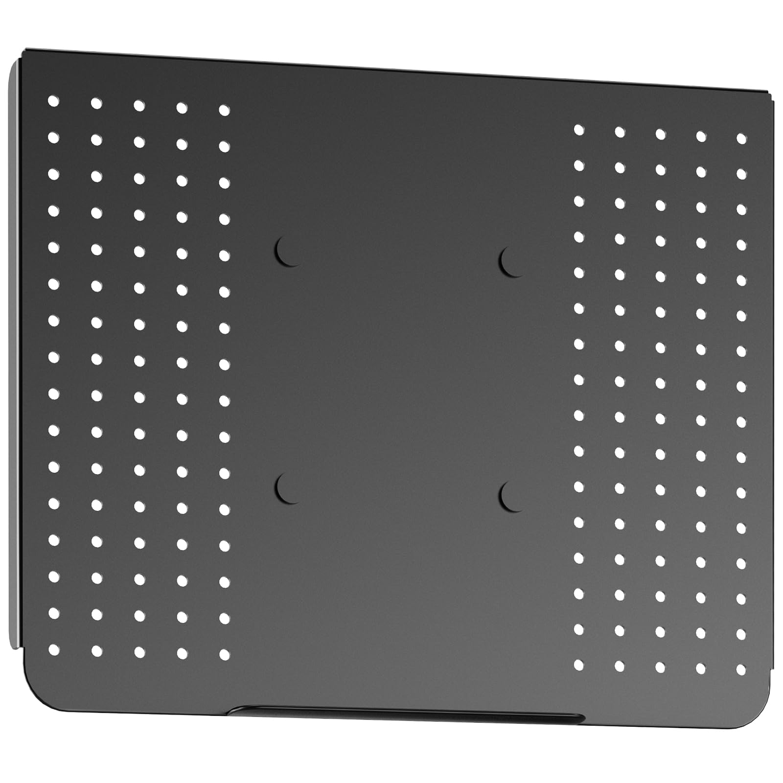 WALI Laptop Holder Tray for 1 Notebook up to 17 inch, Mount Adapt to Mounting Holes 100 mm, 22 lbs Capacity with Vented Cooling Platform Stand (MLP01)