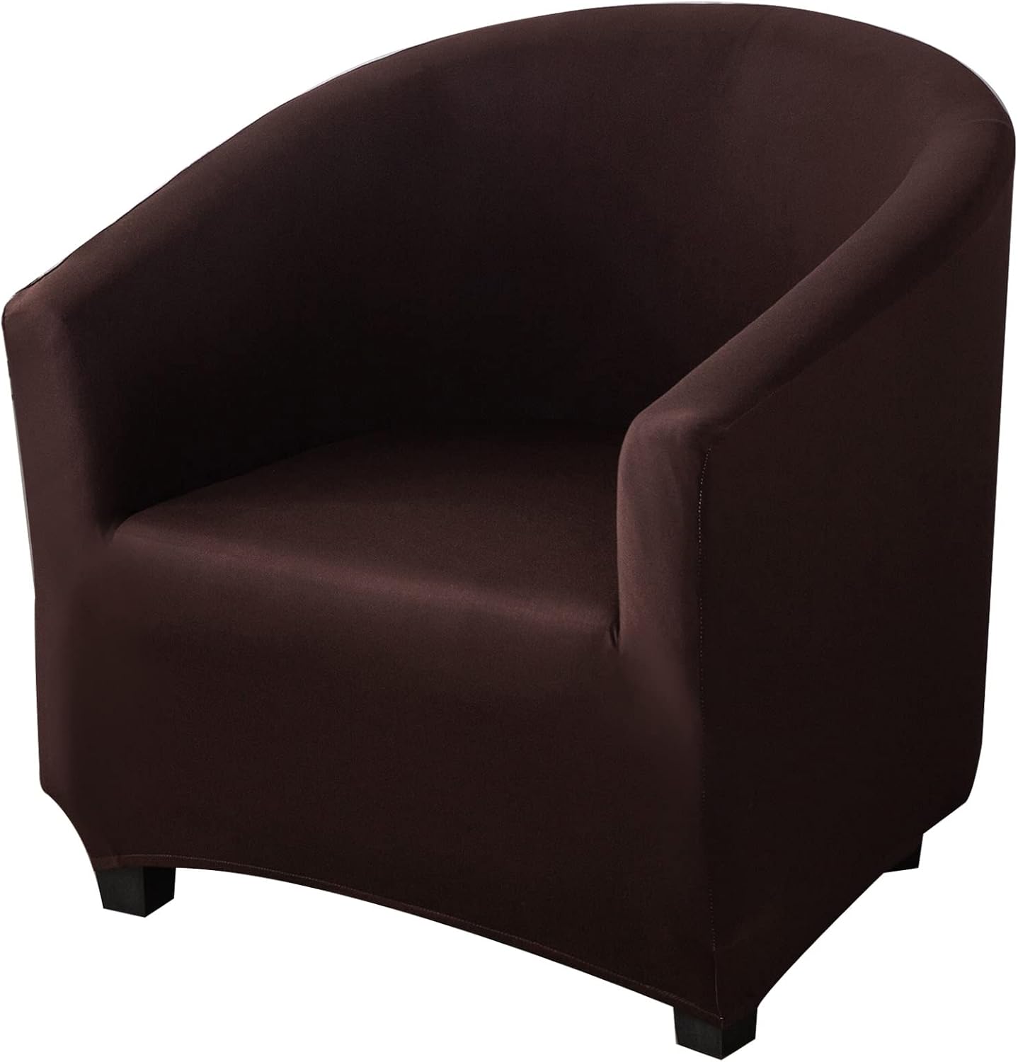 Konsilsa Stretch Tub Chair Covers, Soft Removable Printed Tub Chair Slipcover Non Slip Barrel Chair Slipcovers Tub Chair Slipcover for Living Room (Color : Purple)