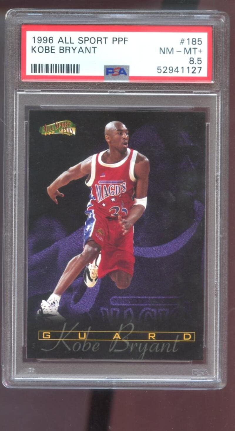 1996-97 All Sport PPF #185 Kobe Bryant ROOKIE RC PSA 8.5 Graded Basketball Card NBA 96-97 1996-1997 Score Board Los Angeles Lakers Plus