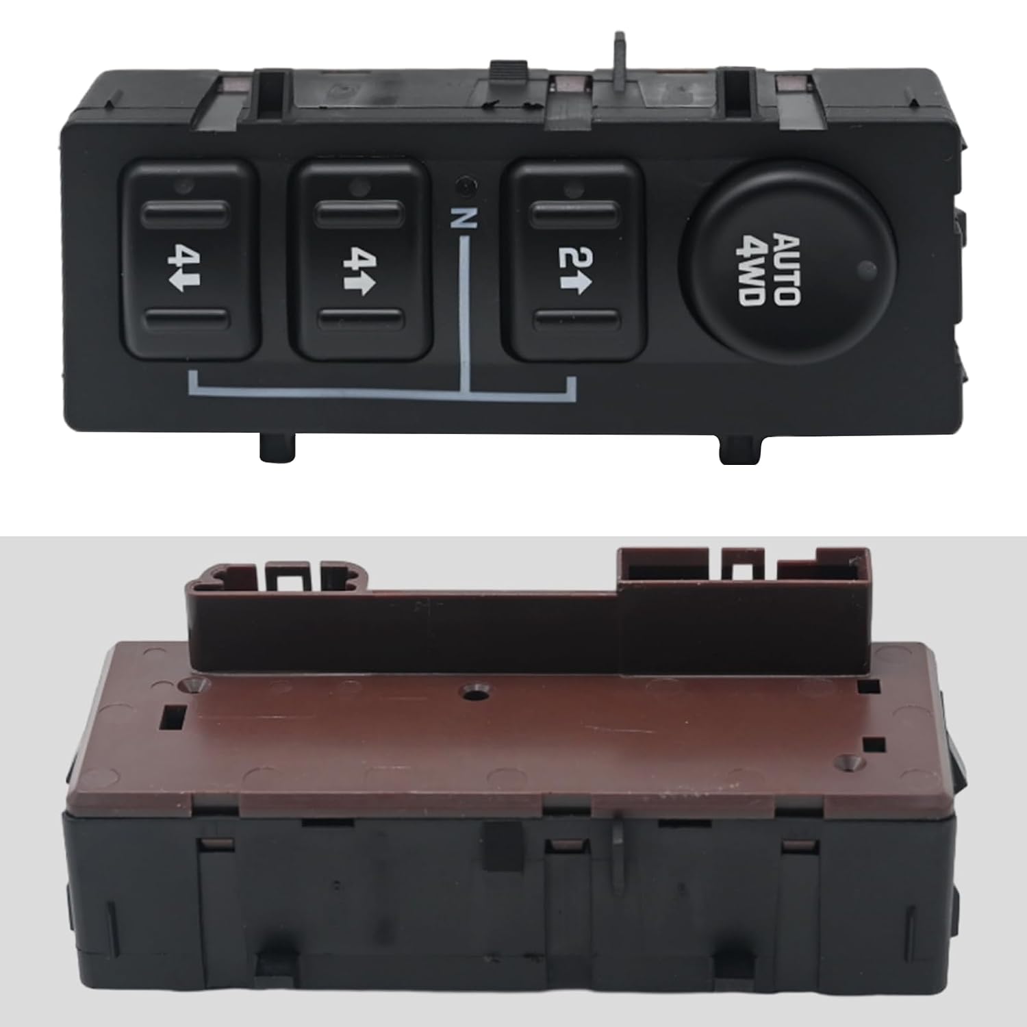 UOIENRT 4WD Transfer Case Switch, 4x4 Transfer Case Button, Replacement for Chevrolet Silverado Chevy Suburban Tahoe Avalanche GMC Yukon Sierra Cadilla Escalade Replaces 15164520 15136039 19259313