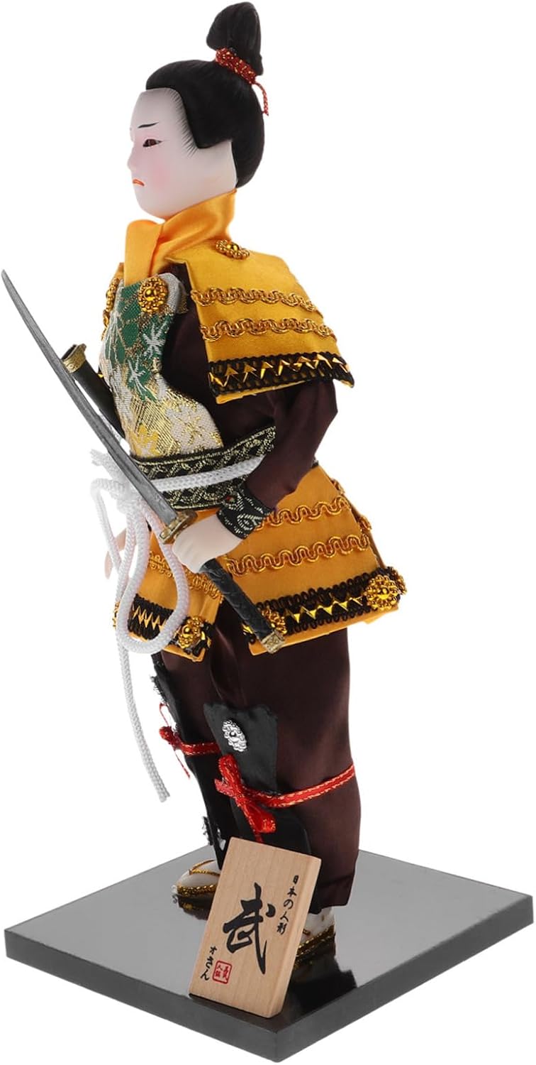 Female Warrior Doll Samurai Figurine Japanese Desktop Ornament for Girls Anime Doll Boots