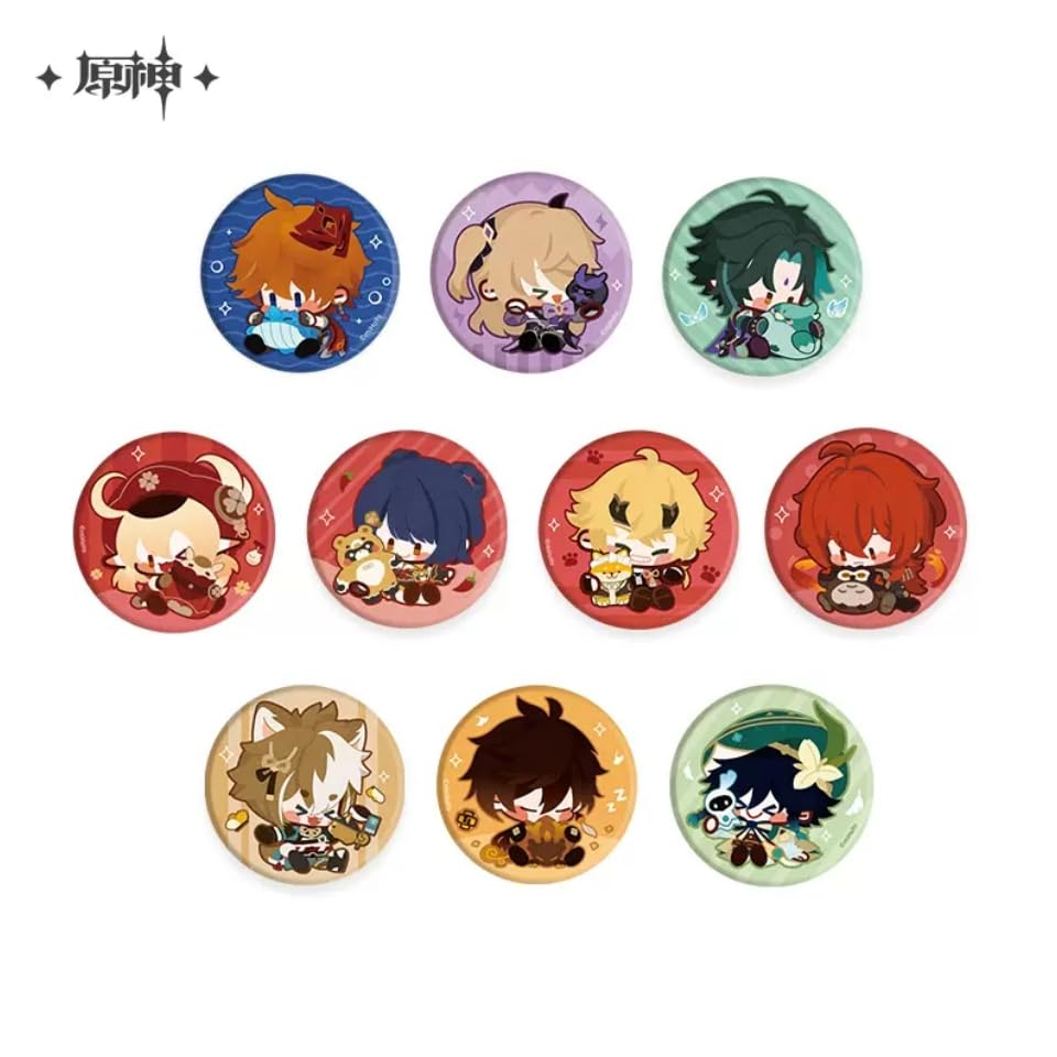 Amazon.co.jp: 【原神】ちびキャラシリーズ Q版ぬいぐるみバッジ 鍾離