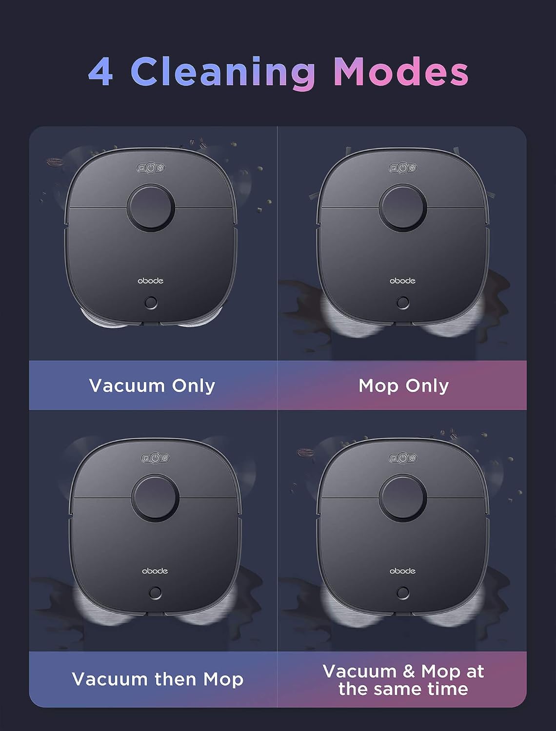 Four Cleaning Modes of OBODE P8