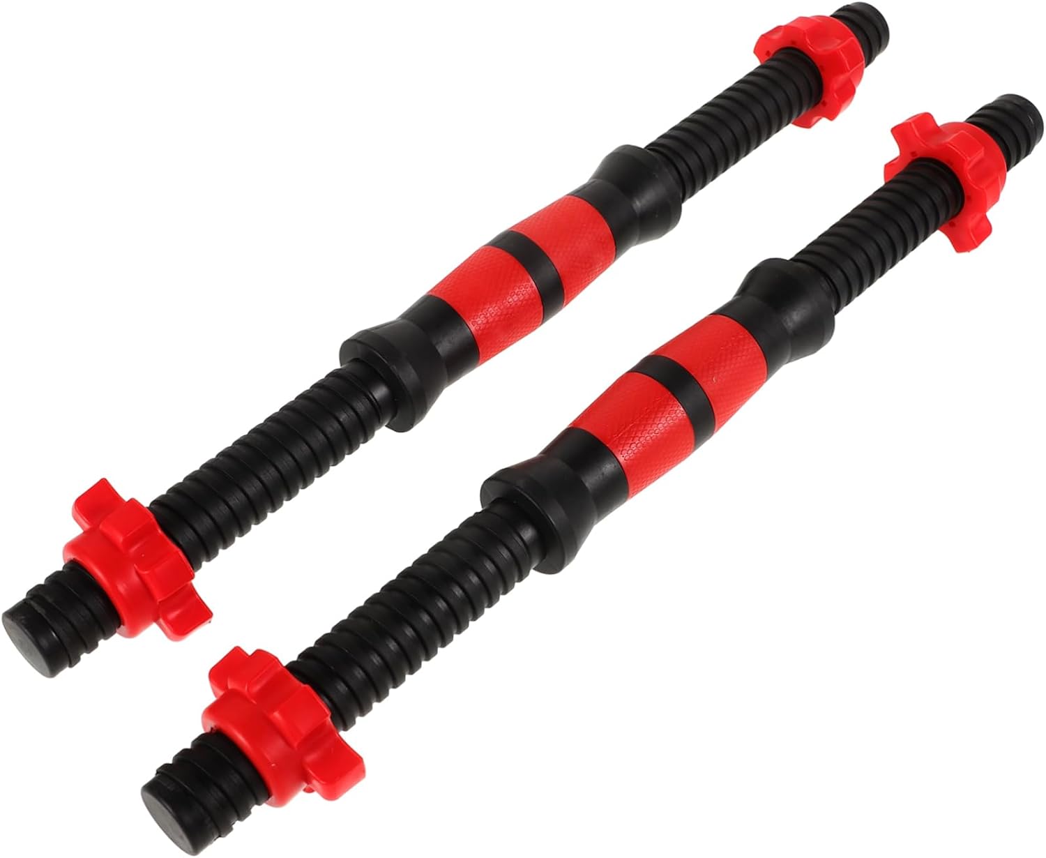 UPKOCH 2Pcs Dumbbell Bars with Spinlock Collars for Weight Lifting Versatile Barbell Handles for Strength Training Home Gym Workouts Random Color