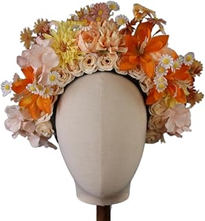 Diadema de flores coloridas, coronas, corona de pelo, boda, fiesta, disfraz para novia, mujeres, niñas, accesorio para el cabello de playa