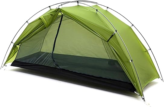 Taiji 1 Ultralight 3/4 Season Camping Tent, 1 Person Backpacking Tent Easy Setup Instant 5000mm Waterproof Small Dome Tents for One Man Hiking Mountain