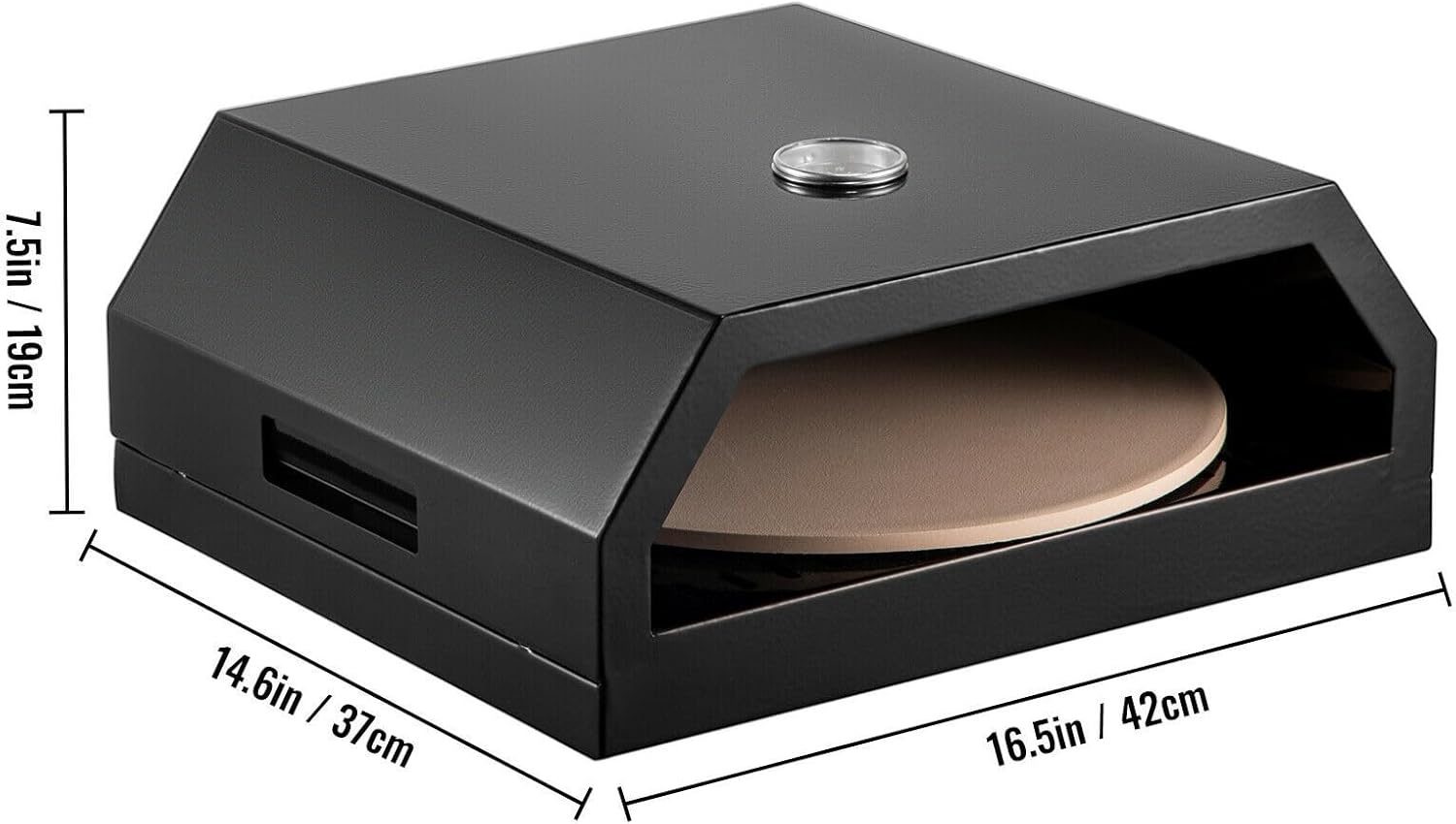 12" Outdoor Pizza Oven Making Machine Stainless Steel Temperature Range From 75-450℉ for Beach Parties Camping Commercial, DIY Tools