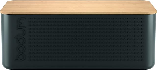 Bodum Bistro Bread Box, Black, Large