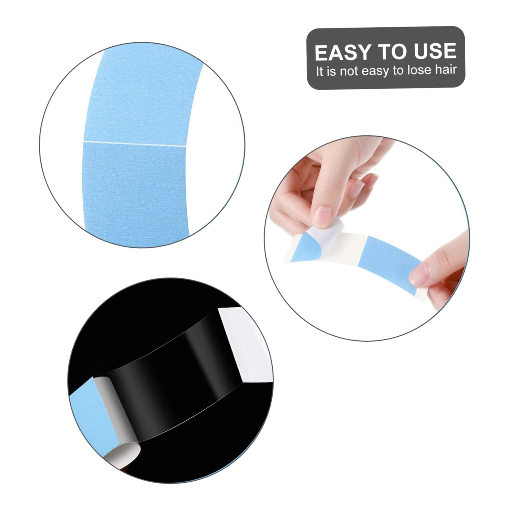 MAGICLULU 4 Set Di Nastri Per Parrucca Frontale in Pizzo Strisce Adesive Bifacciali Adatte Alla Pelle Facili Da Applicare 36 Pezzi*4
