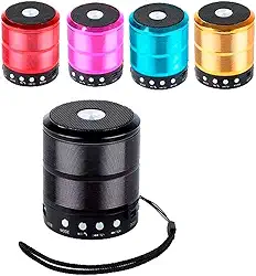 Mini Caixa Caixinha Som Portátil Bluetooth Mp3 Fm Sd Usb Hi Preta