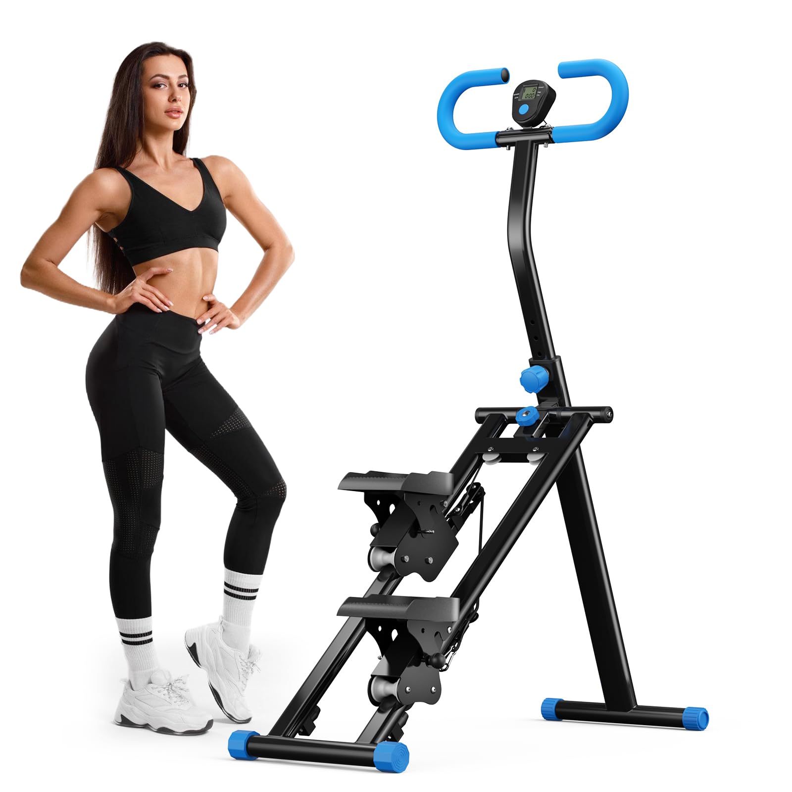 2026 Stair Stepper Pro,Stairmaster für Zuhause,Folding Cardio Vertical Climber Maschine Treppenmeister mit Verstellbare Lenker für Home Büro Fitnessgerät,Maximale Tragfähigkeit 150 kg