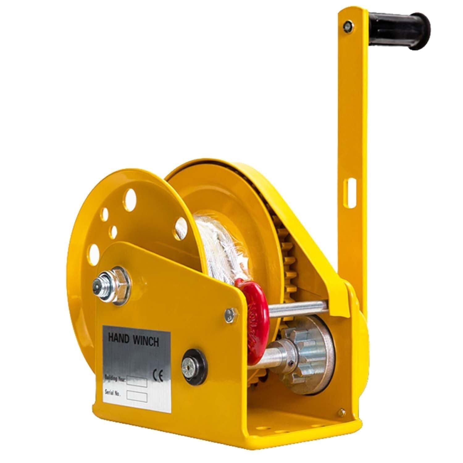 Treuil manuel robuste pour remorques de bateau avec câble en acier de traction fiable