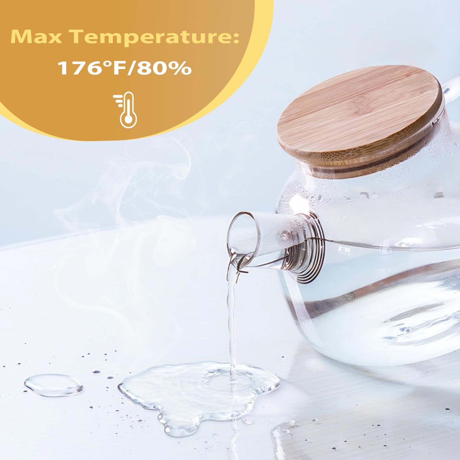Protector de mesa transparente de 91 x 152 cm, 1.4 mm de grosor, impermeable, de plástico, PVC, duradero, para comedor, cocina, escritorio y mesas de café