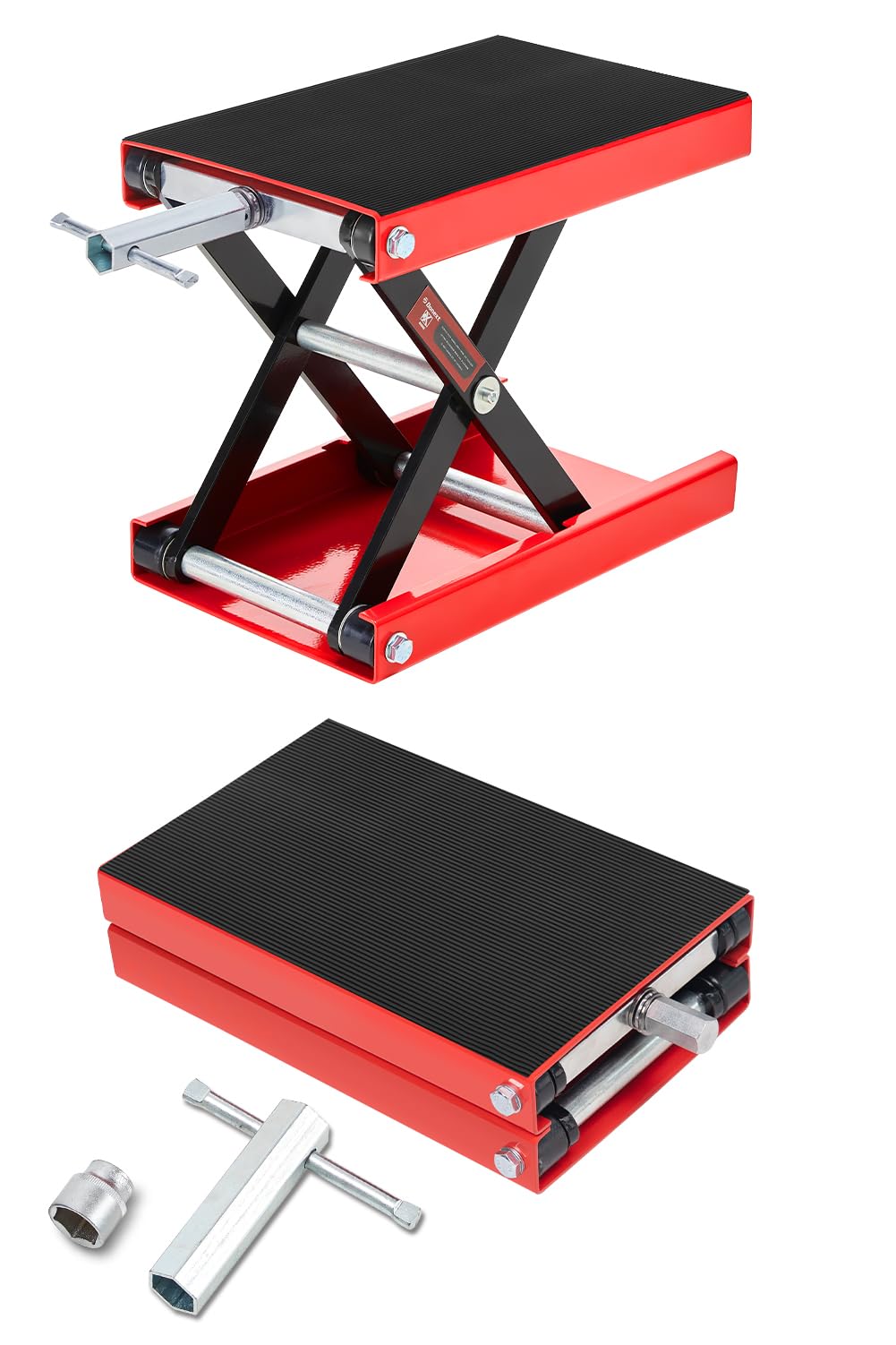 APEXTREME ジャッキ バイクジャッキ モーターサイクルジャッキ バイクスタンド リフトジャッキ 耐荷重500KG ゴムマット付き ハンドル付き ブラック Amazon.co.jp: Donext バイクジャッキ バイクリフト モーターサイクル