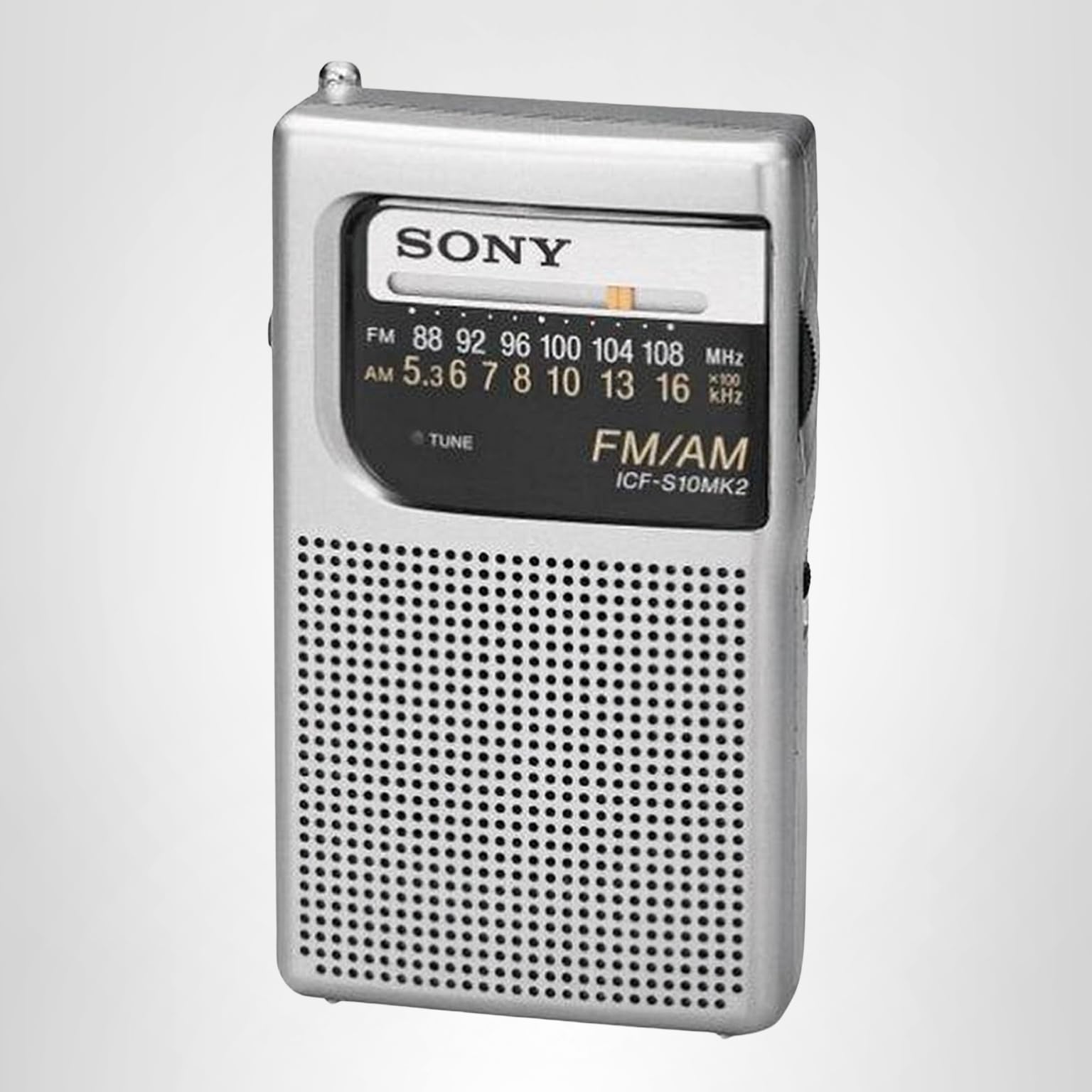 Amazon.com: Sony ICF-S10MK2 Pocket AM/FM Radio, Silver : Electronics