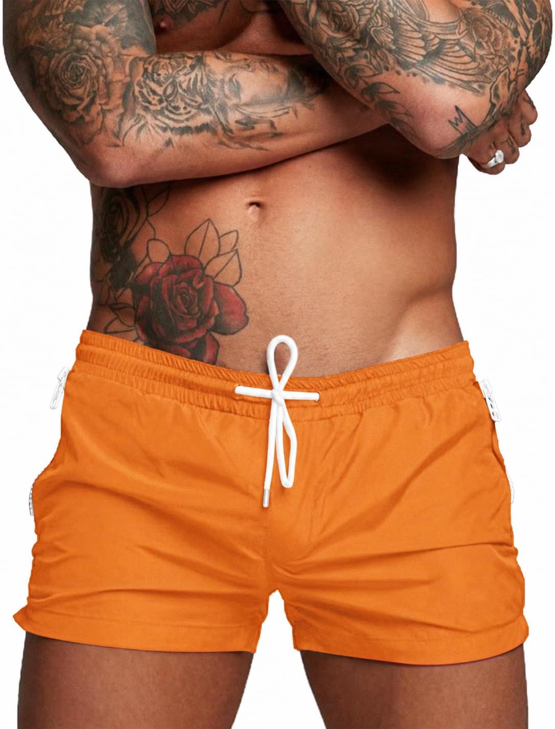 COOFANDY Men's Swim Trunk Quick Dry Swimwear Mesh Lining Bathing Suit